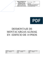 Pr-001-Procedimiento Operacional Desmontaje de Montacargas