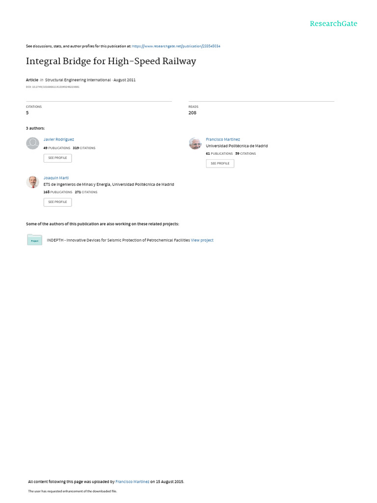 Iabse 2011 Rail Structure Interaction Pdf Fracture Strength Of