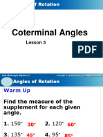 Co Terminal Angles and Reference Angle