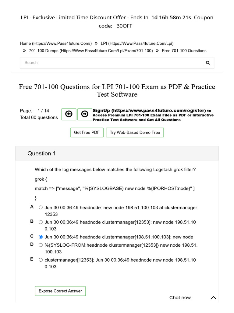 Free 701-100 Questions For LPI 701-100 Exam1 | PDF | World Wide Web ...