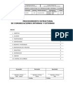 CEO-PES-006 - Procedimiento Comunicaciones Fusionado