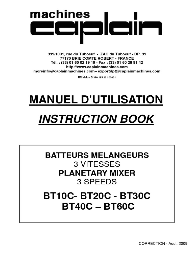 Batteur Manuel M18