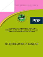 024 Literature in English