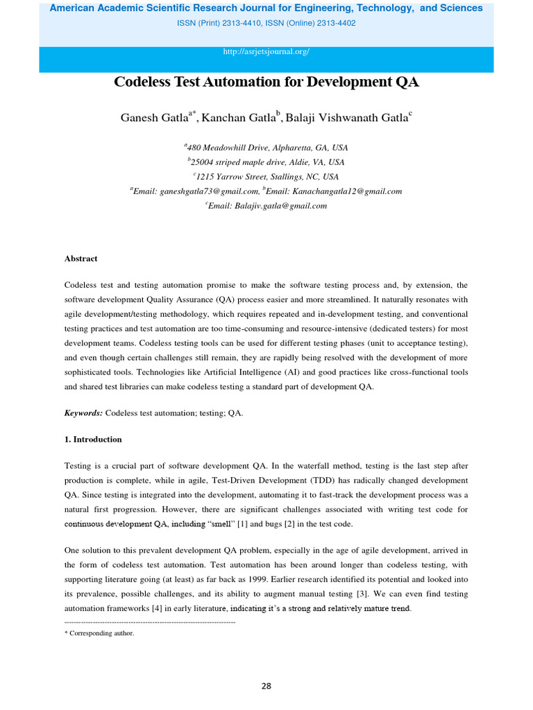 Codeless Test Automation in QA | PDF | Software Testing | Source Code
