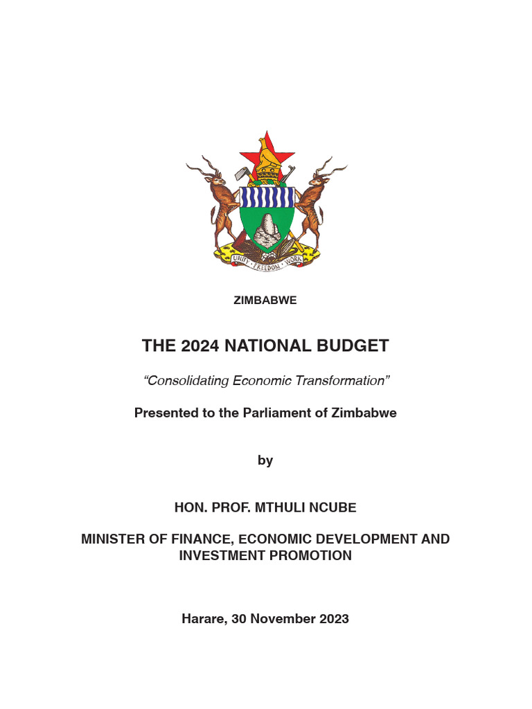 Budget Statement 2024 Final | PDF | Inflation | Economic Growth