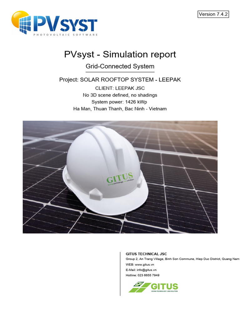 Solar Rooftop System - Leepak - Project - Vc0-Report | PDF ...