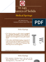 Lecture 08 - ME 243 - Helical Springs