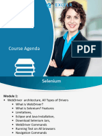ExcelR Selenium Course Agenda With Value Added Courses