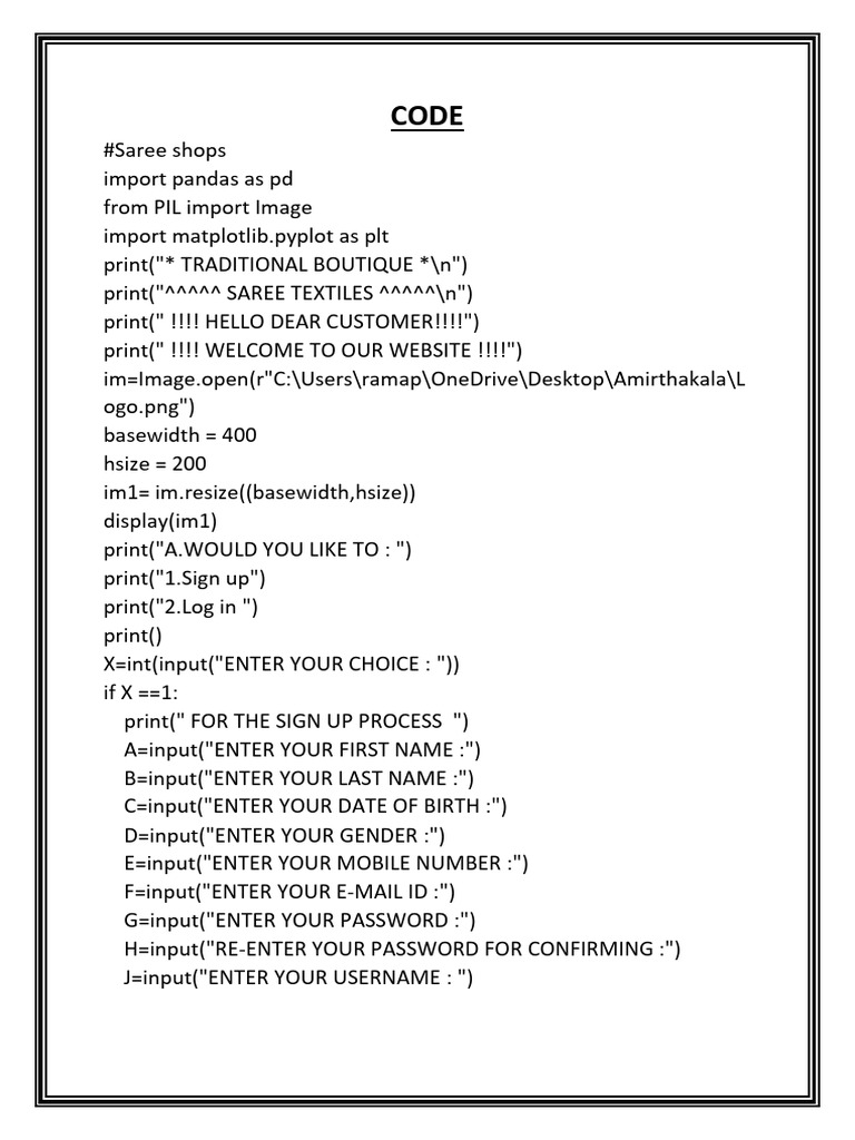 Ip Code and Output | PDF | Payments | Cash