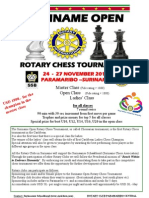 Suriname Open: Rotary Chess Tournament