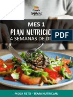 Plan Nutricional - 4 Semanas de Dietas (1400kcal)