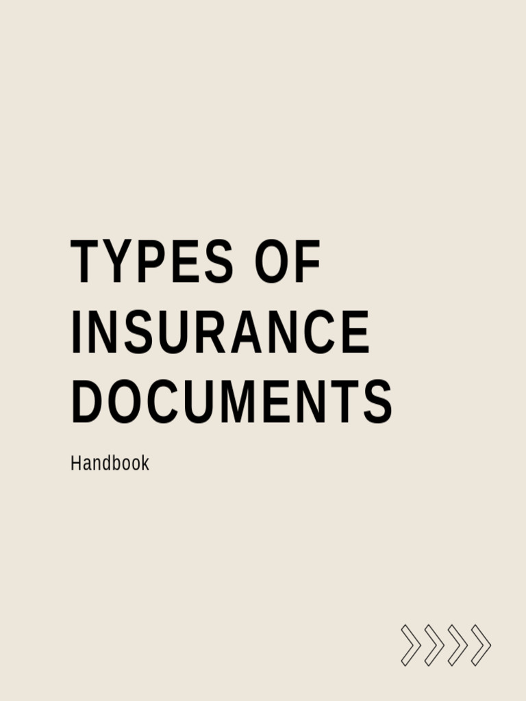 Types of Insurance Documents | Download Free PDF | Insurance | Risk