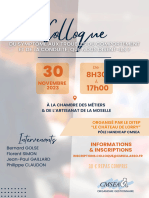 Colloque DITEP - Programme Et Argumentaire