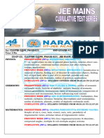 22-07-23 Cluster-2@99 Phase-II (X) Jee Mains Rmt-3 QP