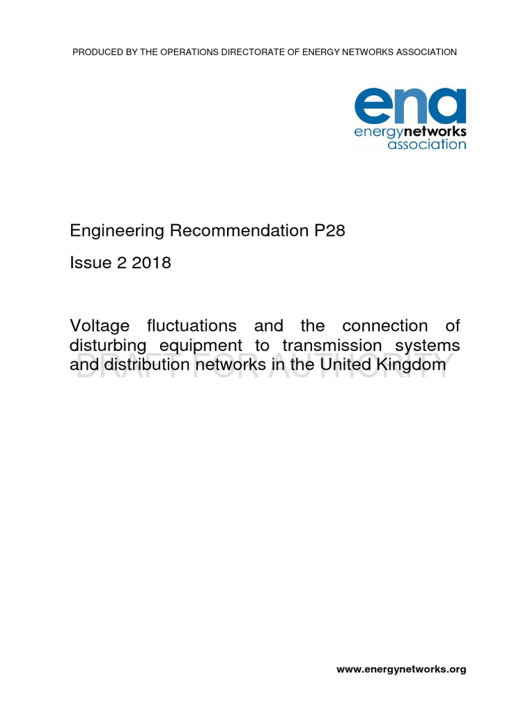 Engineering Recommendation P28 - Issue 2 2018 - ENA | PDF ...