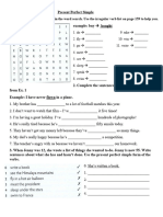 Handout - Present Perfect Simple