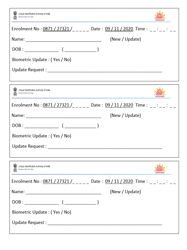 Enrolment Slip | PDF