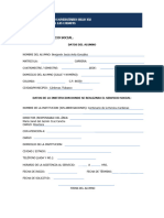 Formato de Solicitud de Servicio Social