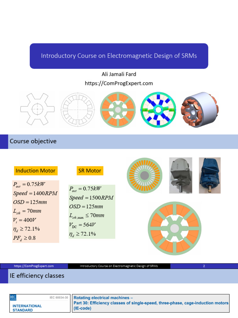 Electromagnetic Design of SR Motors | PDF | Electric Motor | Mechanical ...