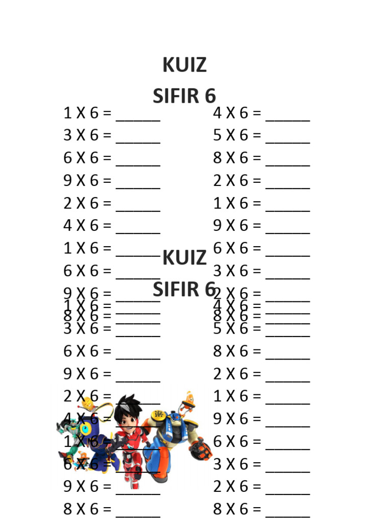 Kuiz Sifir 6 Pdf