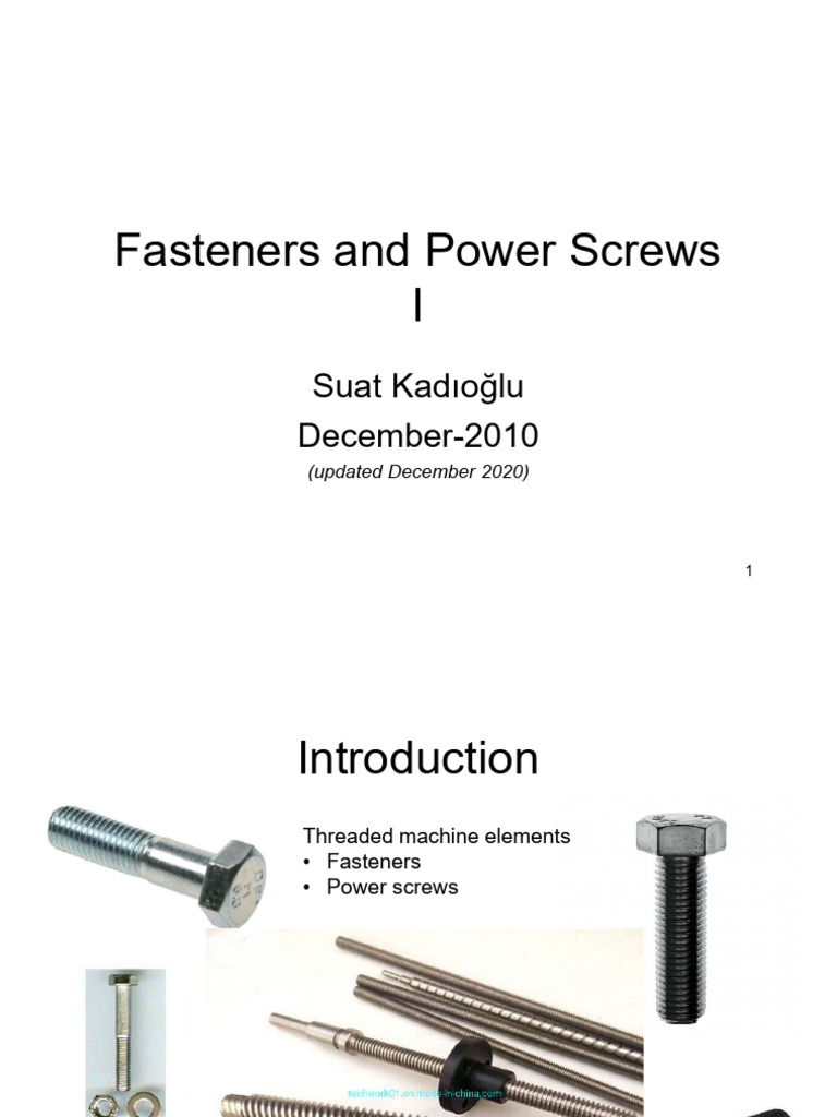 Power Screws PDF Screw Equipment