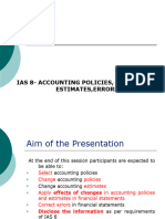 IAS 8-Reporting and Disclosure