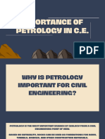 Importance of Petrology in C.E