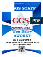 Ggs Staff: Wen Dalvy Aworet