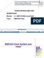 Course: Microcontrollers and Interfacing Module: II - MSP 430 Microcontroller Topic: MSP430 Timer