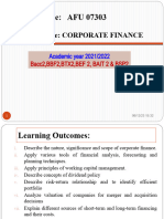 Corporate Finance Introduction.