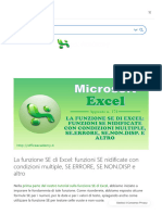 La Funzione SE Di Excel - Funzioni SE Nidificate, SE - erroRE, SE - non.DISP. e Altro