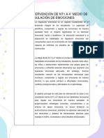 Plan de Intervención de NT1 A 4° Medio de Regulacion de Emociones