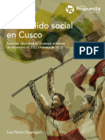 El Estallido Social en Cusco. Nuevas Demandas Nuevos Actores