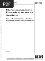 National Annex To BS EN 1991-1-1 (2002)