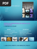 Physical Properties of Metals and Non-Metals | PDF | Metals ...