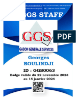 Ggs Staff: Georges Boulindji