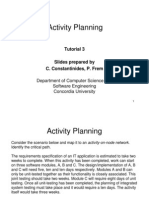Activity Planning: Tutorial 3
