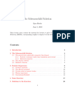 Lecture Notes Schwarzschild Geometry