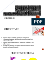 Chapter 22 - The Nature of Operations