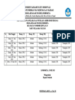 Jadwal Pengawas SDN Lombokita. Semester Genap