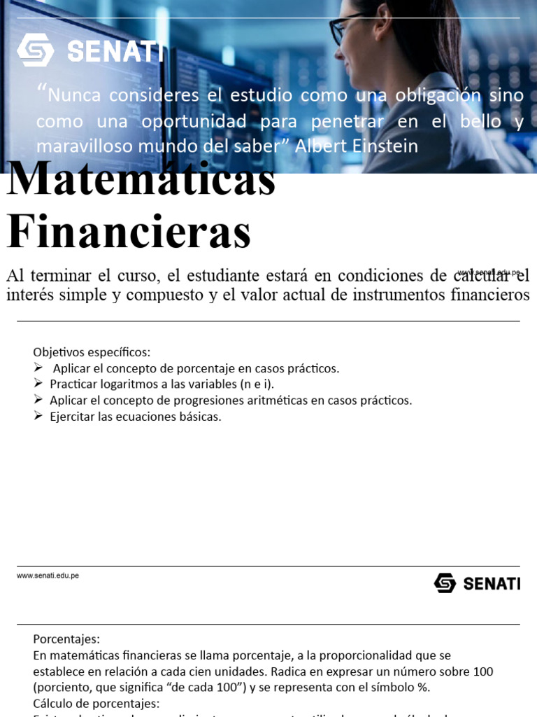 Curso de Matemáticas Financieras | PDF | Interés | Tasas de interés