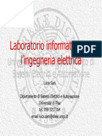 Lezione N - 4 Laboratori Informatico Per Ingegneria Elettrica
