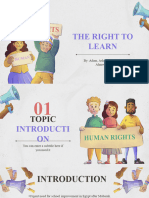 Humanities - The Right To Learn