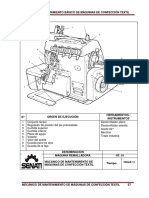 Mantenimiento Basico de Maquinas Remalladora