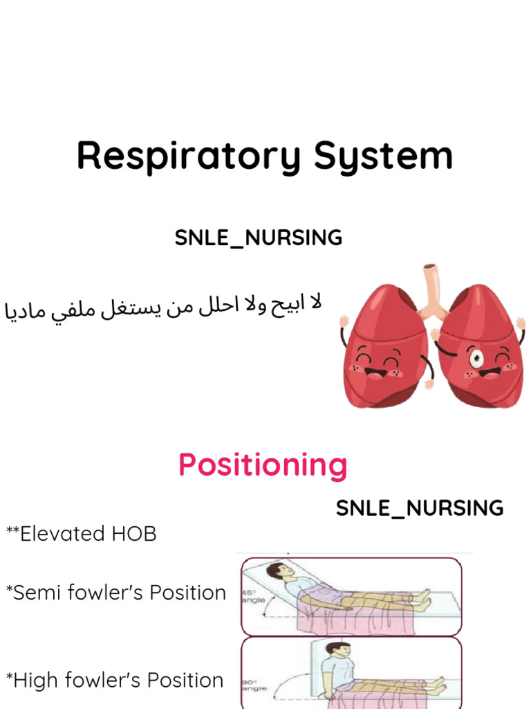 Respiratory System Snle - Nursing | PDF | Chronic Obstructive Pulmonary ...