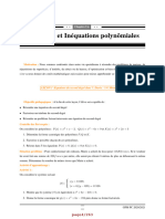 01 Equations Inequations Polynomiales Et Irrationnelles