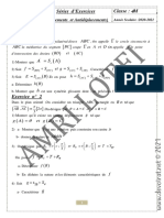 Série D'exercices - Math - Deplacement Antideplacement - Bac Mathématiques (2020-2021) MR Amri Lotfi