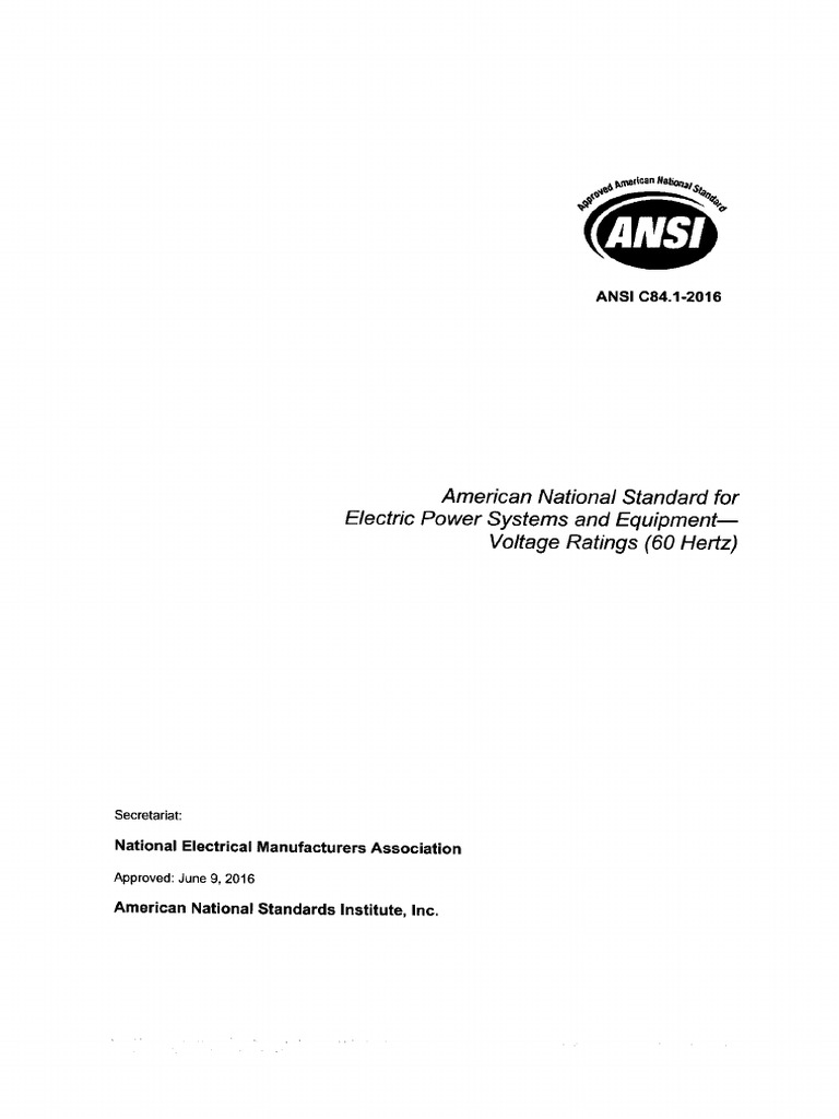 Ansi c84 1 2016 pdf mains electricity electrical engineering