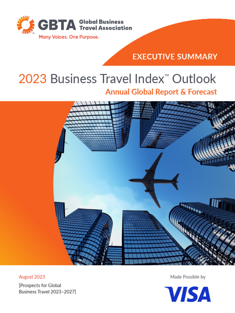 GBTA BTI 2023 - Executive Summary FINAL | PDF | Cost Of Living | Inflation