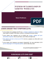 FGD - The Effectiveness of Tamsulosin in BPH Patients With LUTS